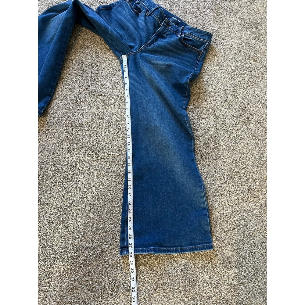 Liz Claiborne high rise flare jeans women's size 8P Distressed‎ - Picture 5 of 10